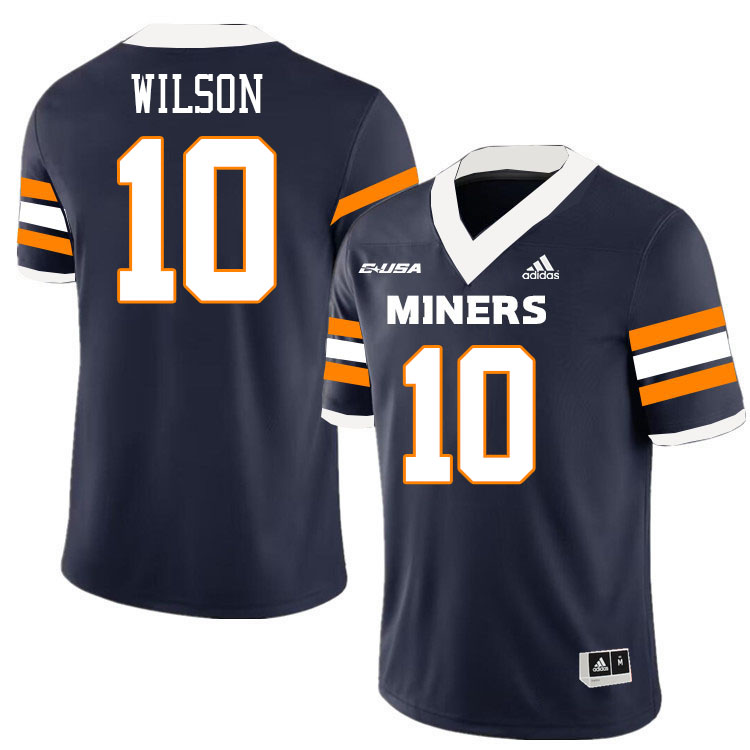 #10 Jayden Wilson UTEP Jersey,UTEP Miners College Football Jersey,Uniforms-Navy